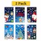 Christmas Window Clings for Glass Double-Side Reusable Cute Winter Holiday Window Stickers